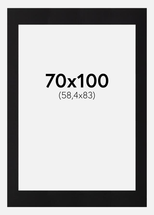 Artlink Passepartout Schwarz Standard (weißer Kern) 70x100 cm (58,4x83 - A1)