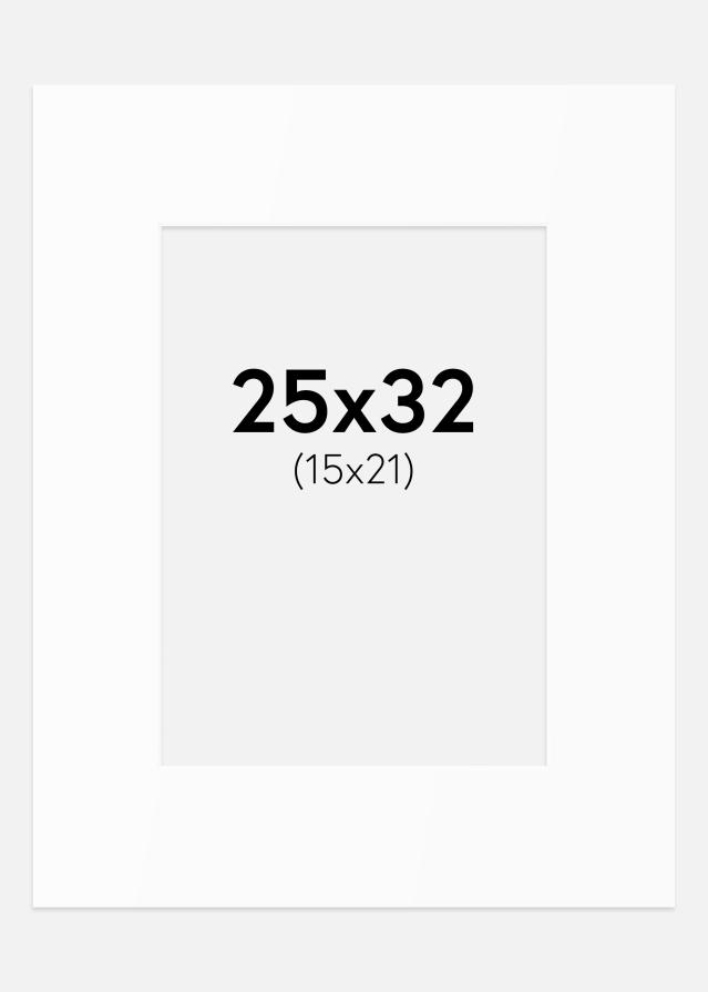 Artlink Passepartout Weiß Standard (weißer Kern) 25x32 cm (15x21)