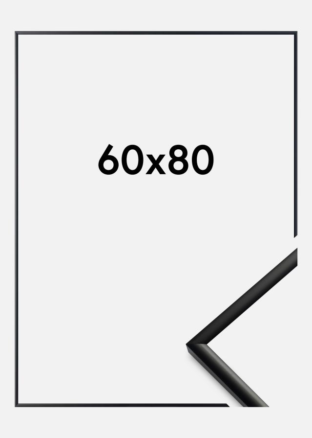 BGA Rahmen New Lifestyle Acrylglas Matt Schwarz 60x80 cm