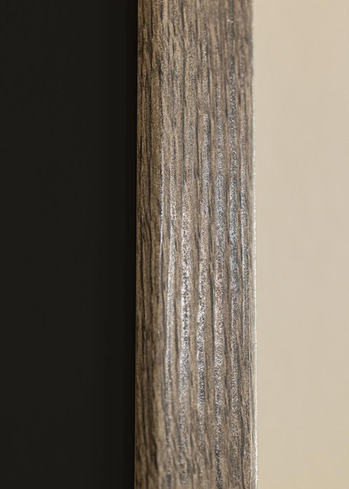 Ram med passepartou Rahmen Fiorito Walnuss 40x60 cm - Passepartout Schwarz 25x50 cm