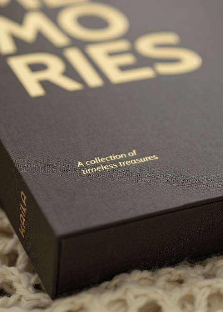 KAILA KAILA MEMORIES Black XL - Coffee Table Photo Album - 60 Bilder i 11x15 cm