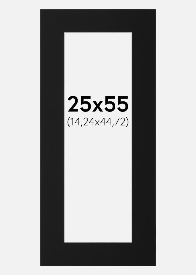 Artlink Passepartout Schwarz Standard (weißer Kern) 25x55 cm (14,24x44,72)