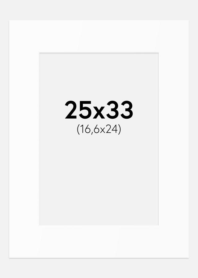 Artlink Passepartout Weiß Standard (weißer Kern) 25x33 cm (16,6x24)