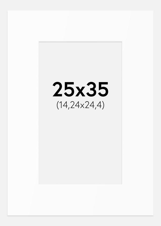 Artlink Passepartout Weiß Standard (weißer Kern) 25x35 cm (14,24x24,4)