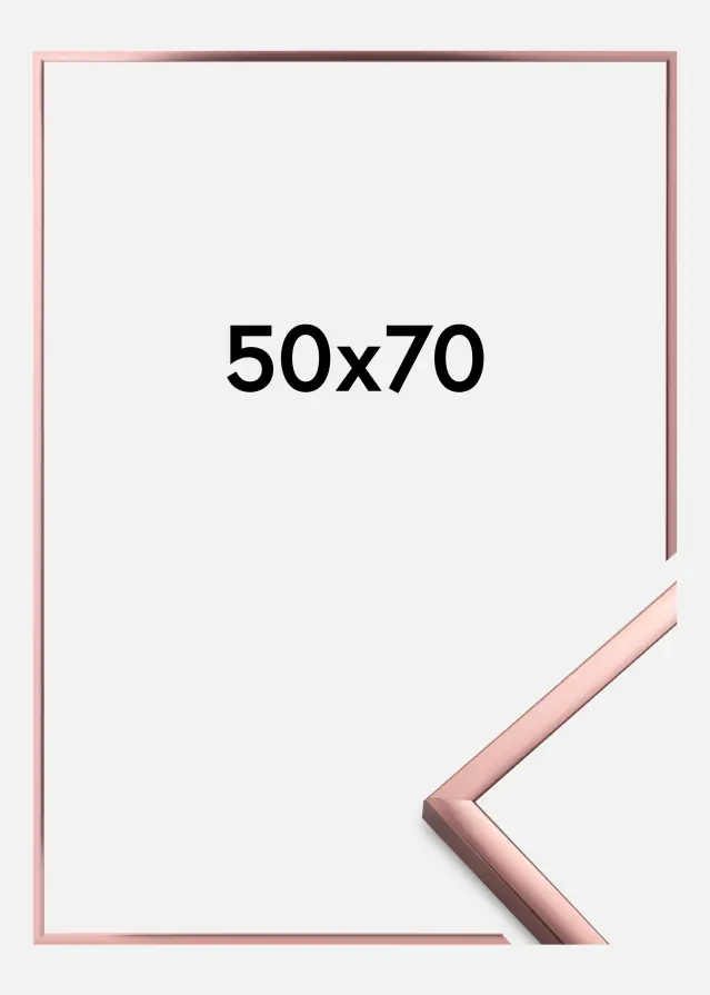 Artlink Rahmen Poster Frame Aluminum Roségold 50x70 cm