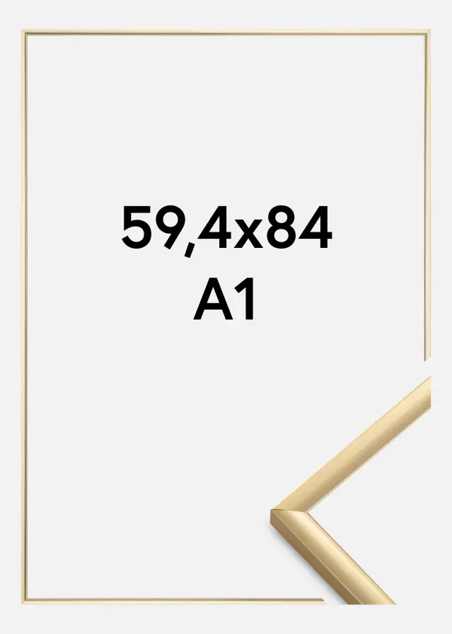 BGA Rahmen New Lifestyle Acrylglas Gold 59,4x84 cm (A1)