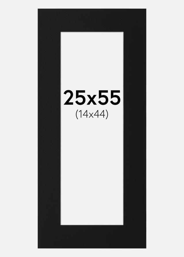 Artlink Passepartout Schwarz Standard (weißer Kern) 25x55 cm (14x44)