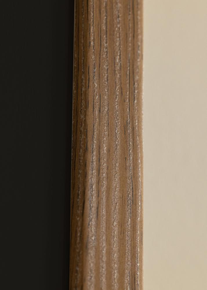 Ram med passepartou Rahmen Fiorito Dunkle Eiche 30x40 cm - Passepartout Schwarz 21x30 cm