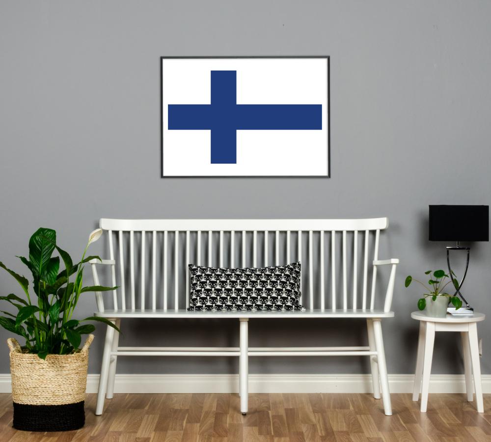 Bildverkstad Flagge - Finnland
