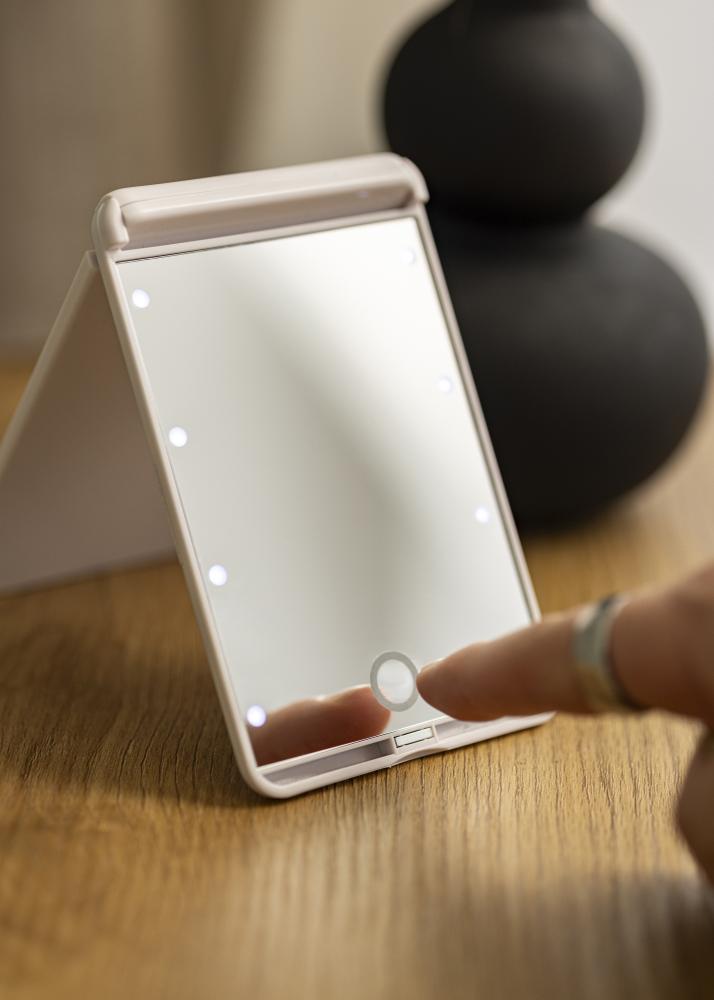 KAILA KAILA Kosmetikspiegel Fold III Weiß - 13x9 cm