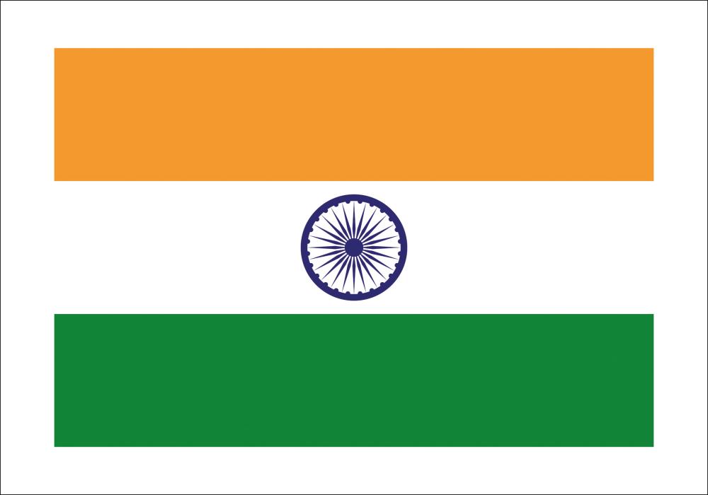 Bildverkstad Flagge - Indien