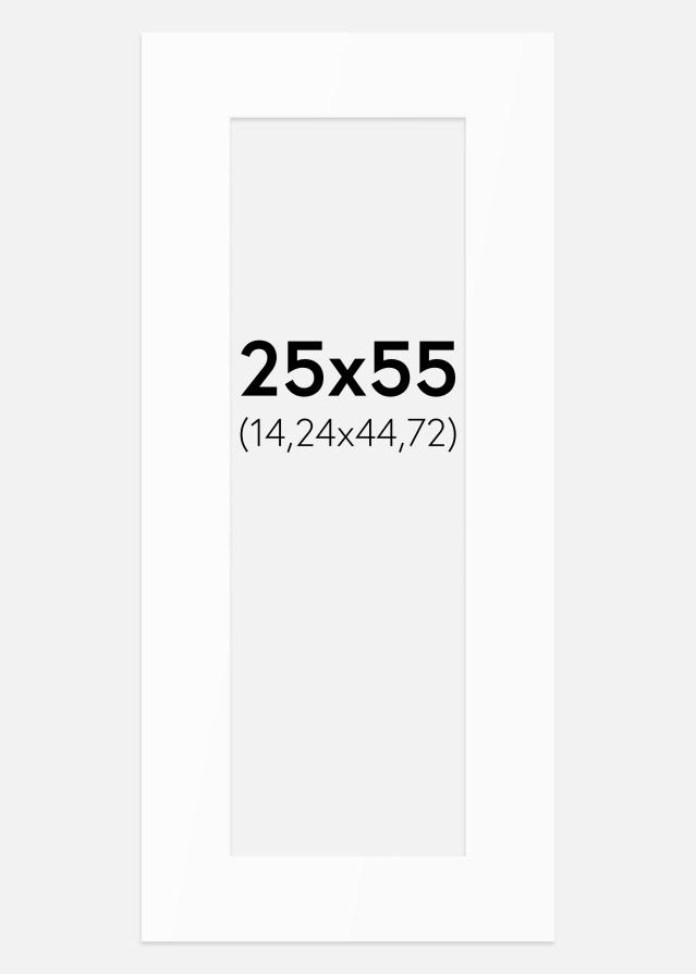 Artlink Passepartout Weiß Standard (weißer Kern) 25x55 cm (14,24x44,72)