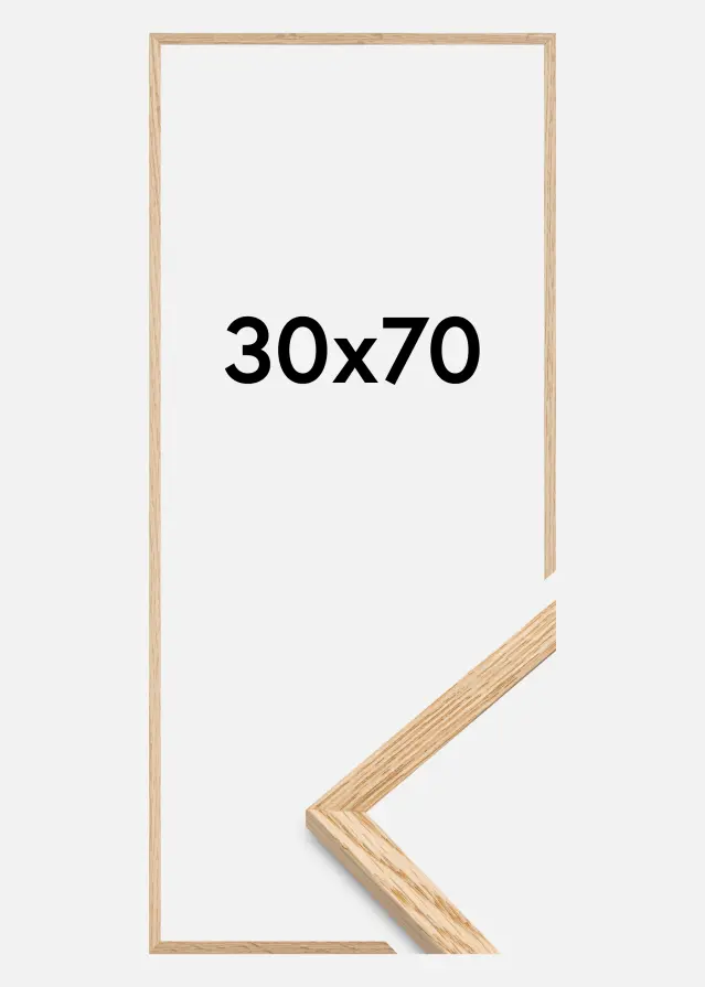 Galleri 1 Rahmen Schmal Eiche Acrylglas 30x70 cm