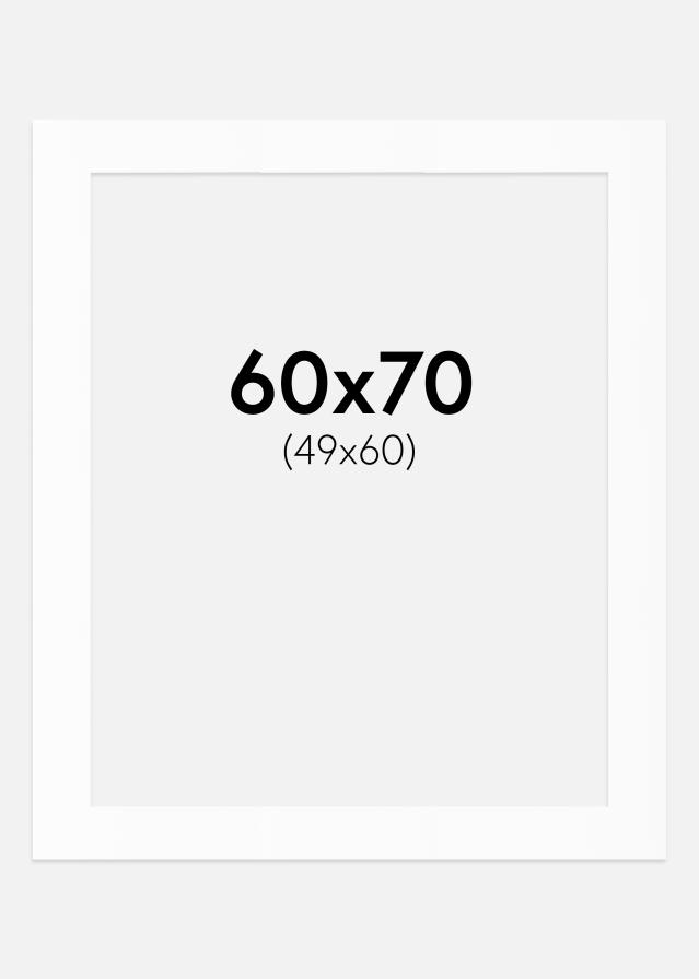 Artlink Passepartout Weiß Standard (weißer Kern) 60x70 cm (49x60)