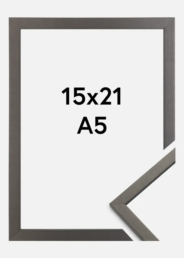 Galleri 1 Rahmen Edsbyn Graphitgrau 15x21 cm (A5)