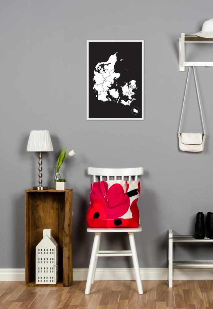 Bildverkstad Karte - Dänemark - Weiß