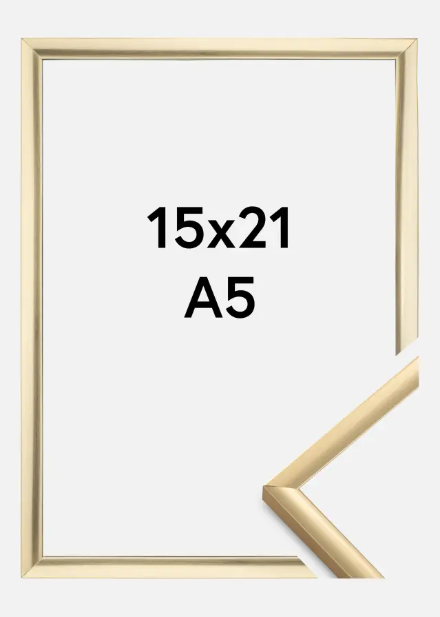 BGA Rahmen New Lifestyle Acrylglas Gold 15x21 cm (A5)