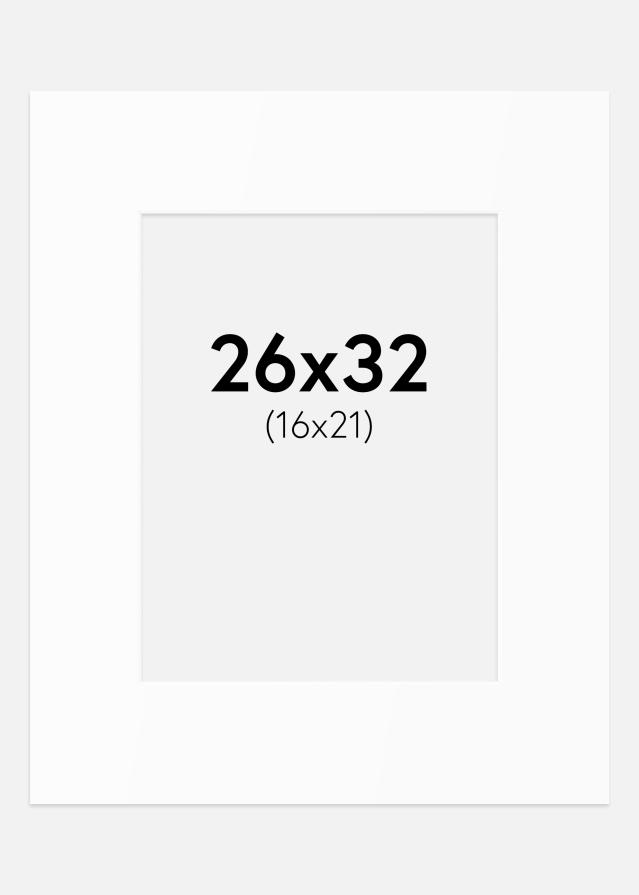 Artlink Passepartout Weiß Standard (weißer Kern) 26x32 cm (16x21)