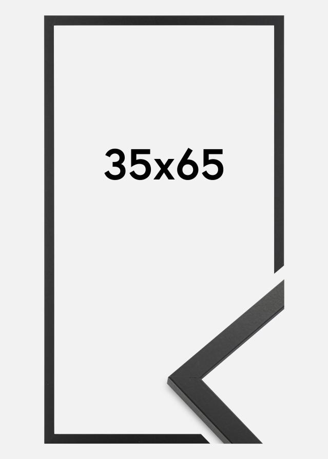 BGA Rahmen Trendy Acrylglas Schwarz 35x65 cm
