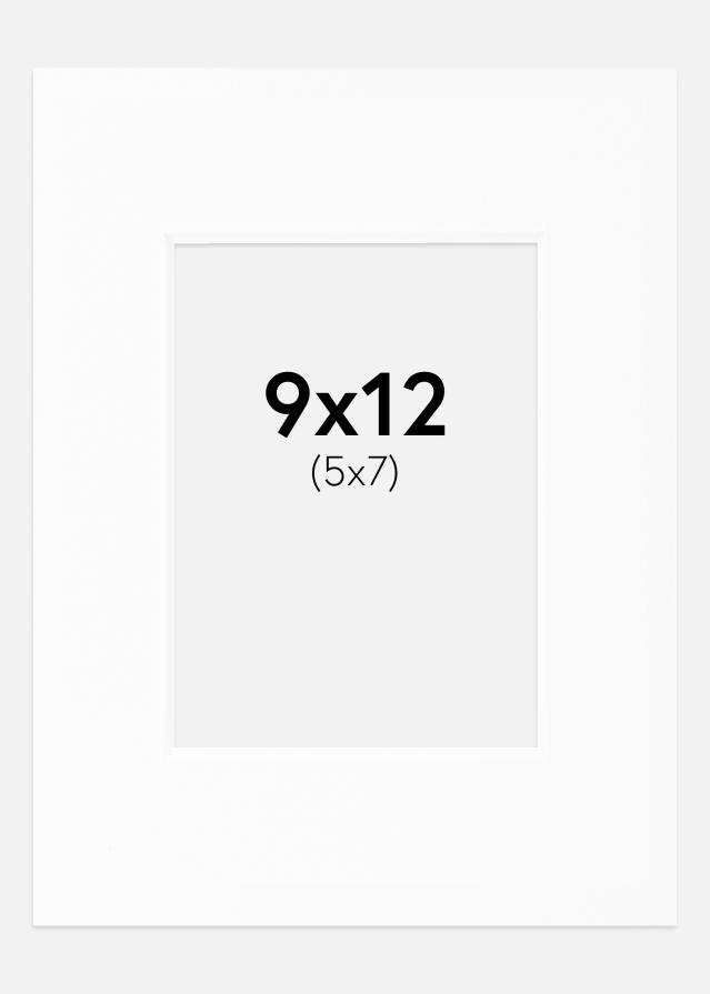 Artlink Passepartout Weiß Standard (weißer Kern) 9x12 cm (5x7)