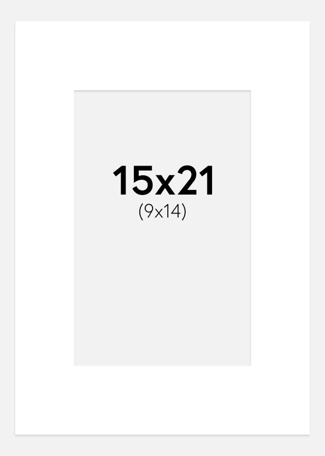 Galleri 1 Passepartout Reinweiß 15x21 cm (9x14 cm)