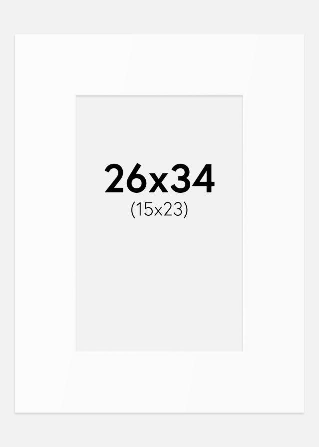 Artlink Passepartout Weiß Standard (weißer Kern) 26x34 cm (15x23)