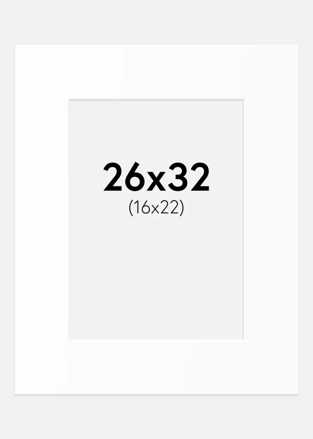 Artlink Passepartout Weiß Standard (weißer Kern) 26x32 cm (16x22)