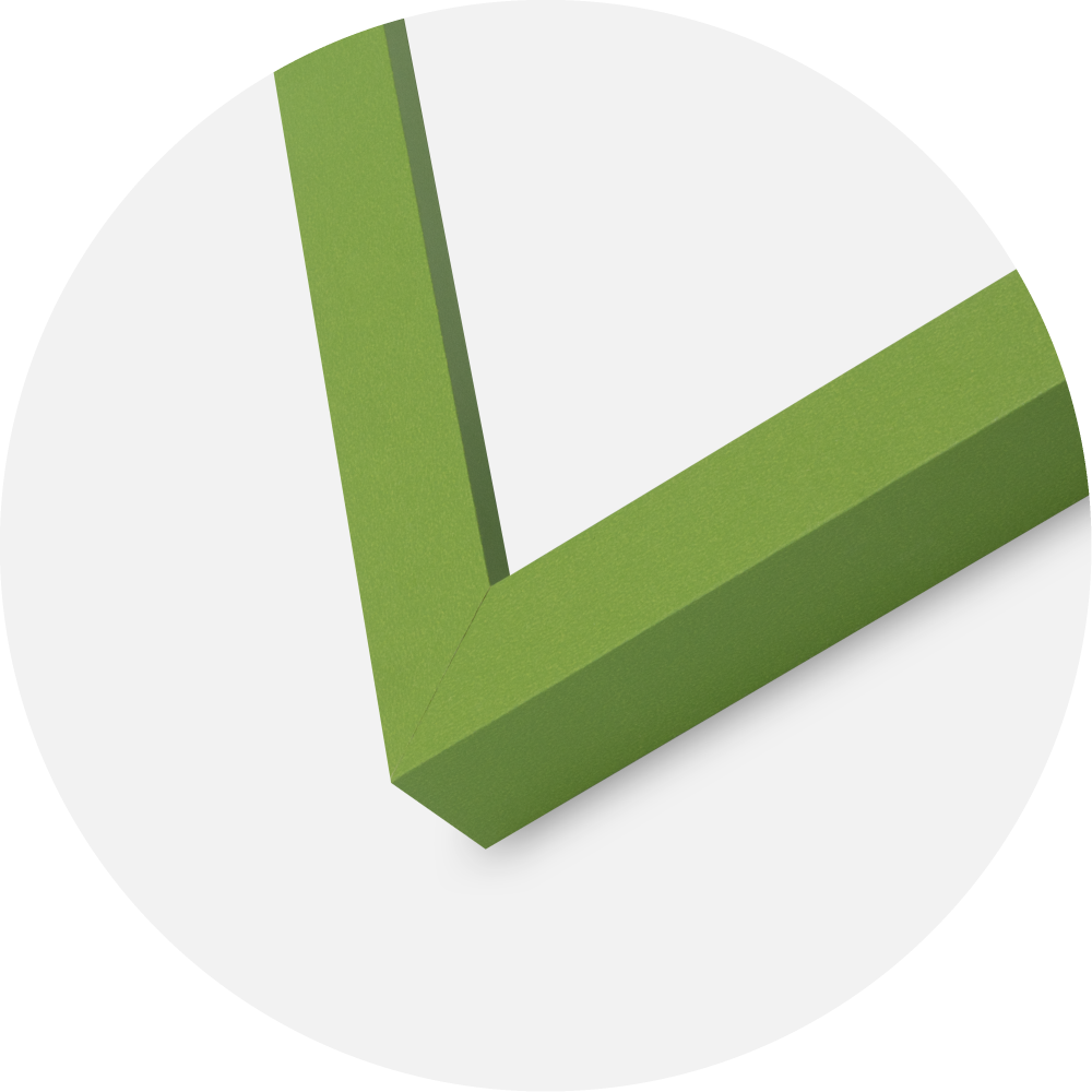 Jämtlands Ramfabrik Rahmen Selection Acrylglas Lime Green 40x40 cm