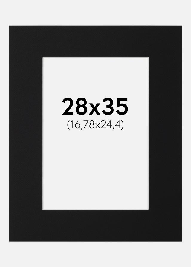 Artlink Passepartout Schwarz Standard (weißer Kern) 28x35 cm (16,78x24,4)