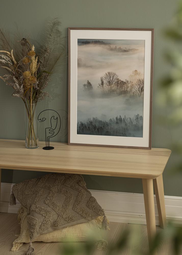 Galleri 1 Rahmen Edsbyn Acrylglas Walnuss Hell 40x40 cm