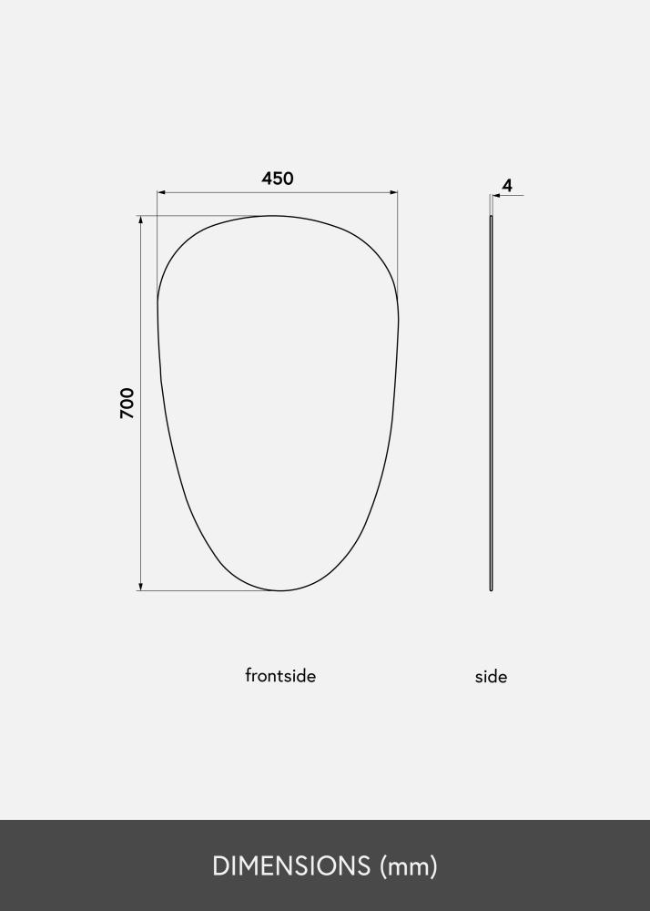 KAILA KAILA Spiegel Shape II Dark Bronze 45x70 cm