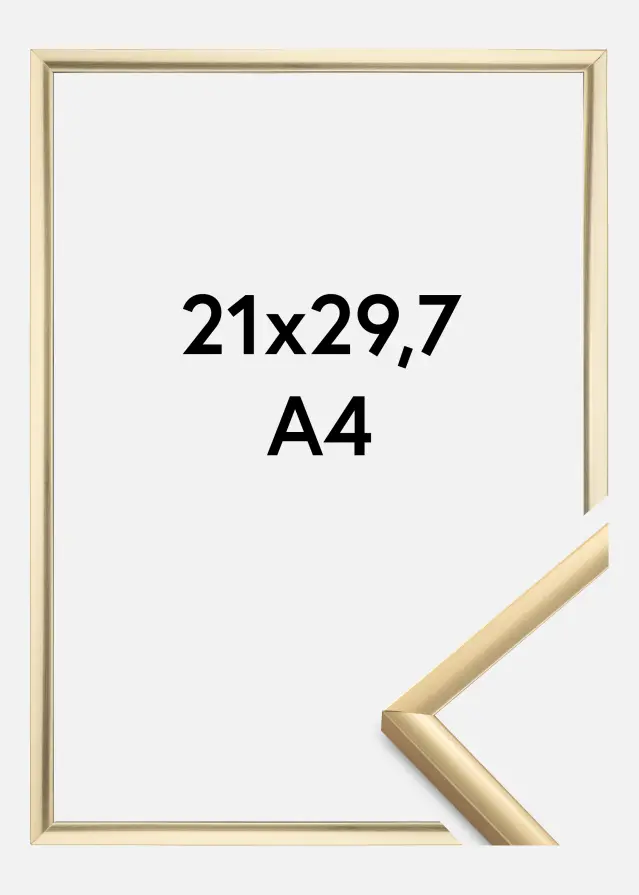 BGA Rahmen New Lifestyle Acrylglas Gold 21x29,7 cm (A4)