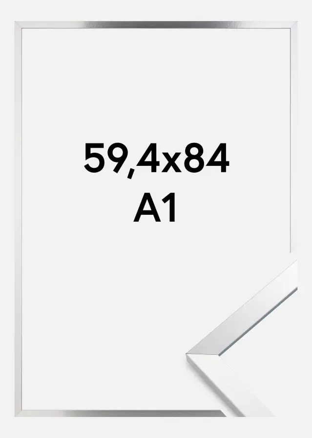 Artlink Rahmen Trendy Acrylglas Silber 59,4x84,1 cm (A1)