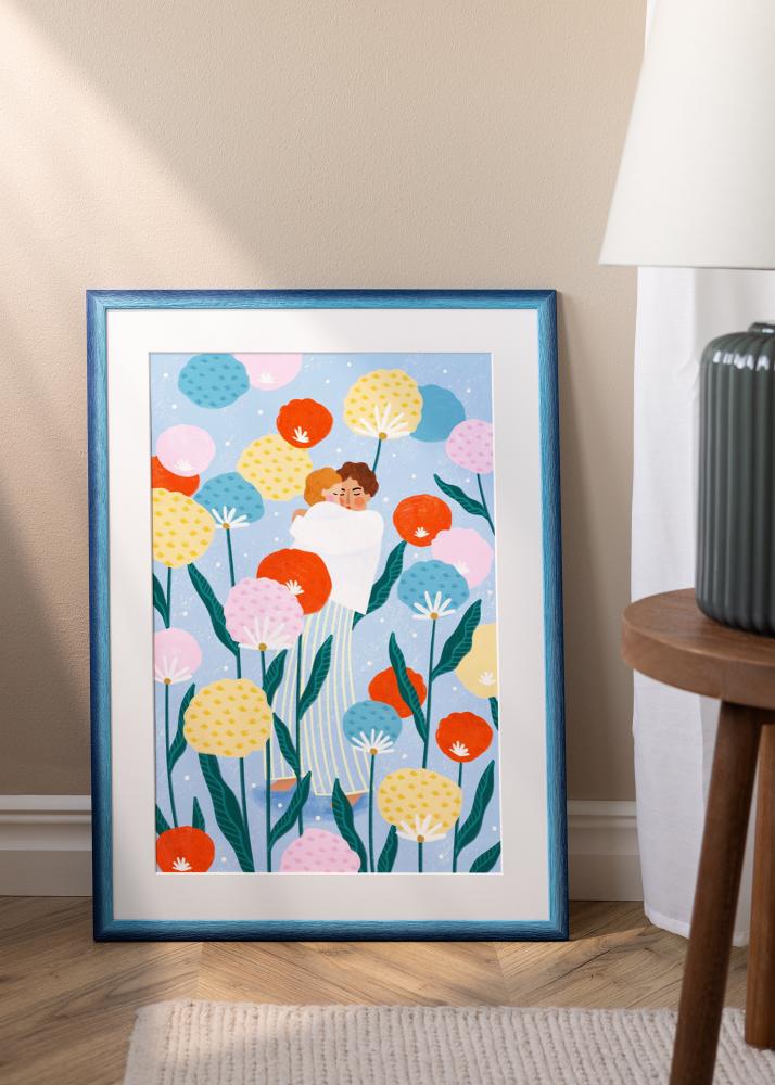 Jämtlands Ramfabrik Rahmen Cornwall Acrylglas Dunkelblau 60x80 cm