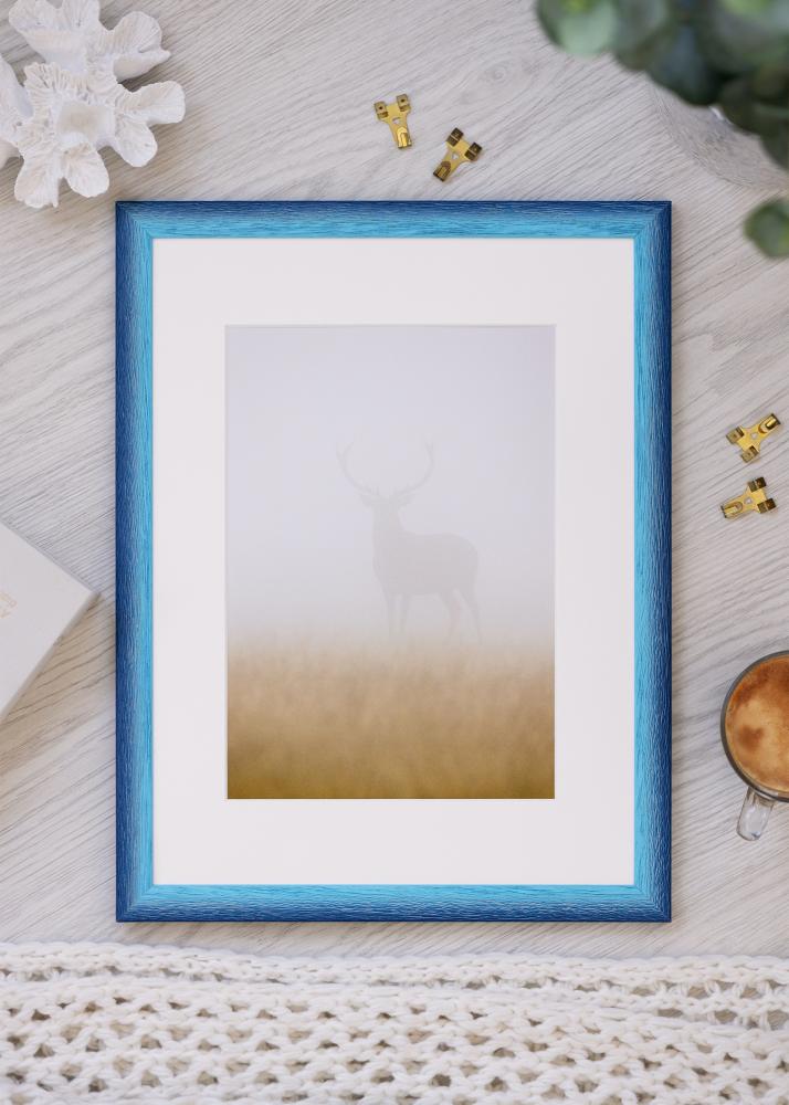 Jämtlands Ramfabrik Rahmen Cornwall Acrylglas Dunkelblau 60x80 cm