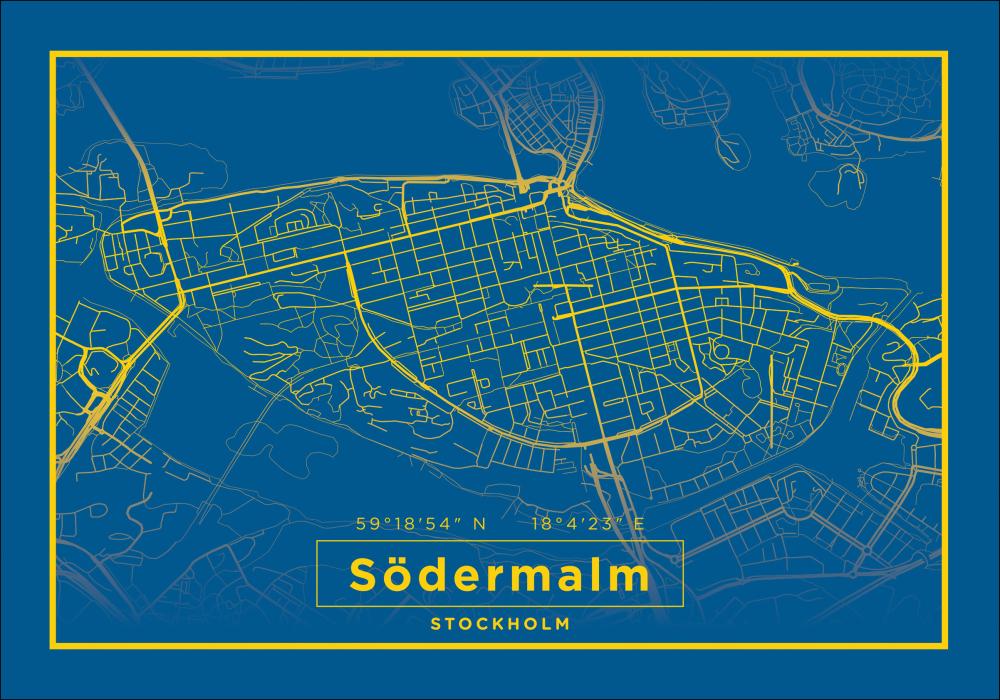 Bildverkstad Karte - Södermalm - Blau