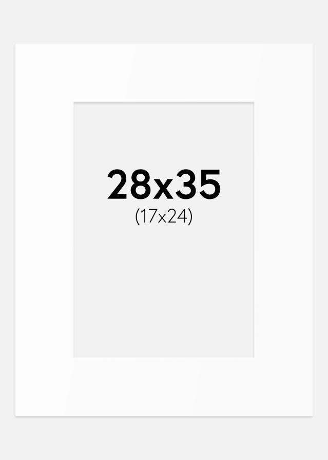 Artlink Passepartout Weiß Standard (weißer Kern) 28x35 cm (17x24)