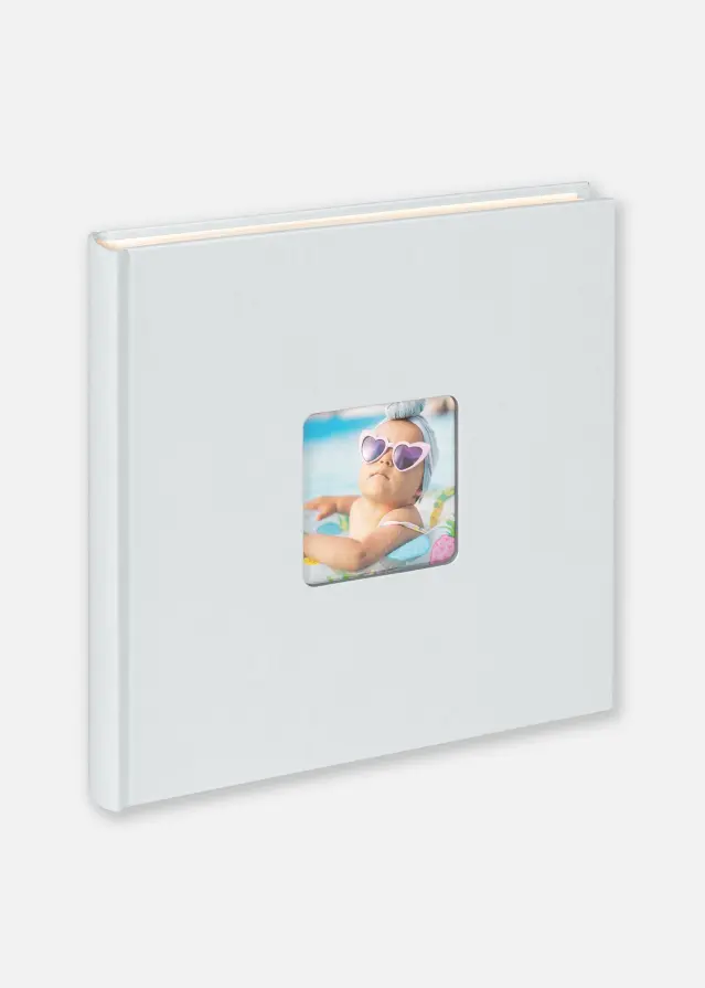 Walther Fun Babyalbum Blau - 26x25 cm (40 weiße Seiten/20 Blatt)