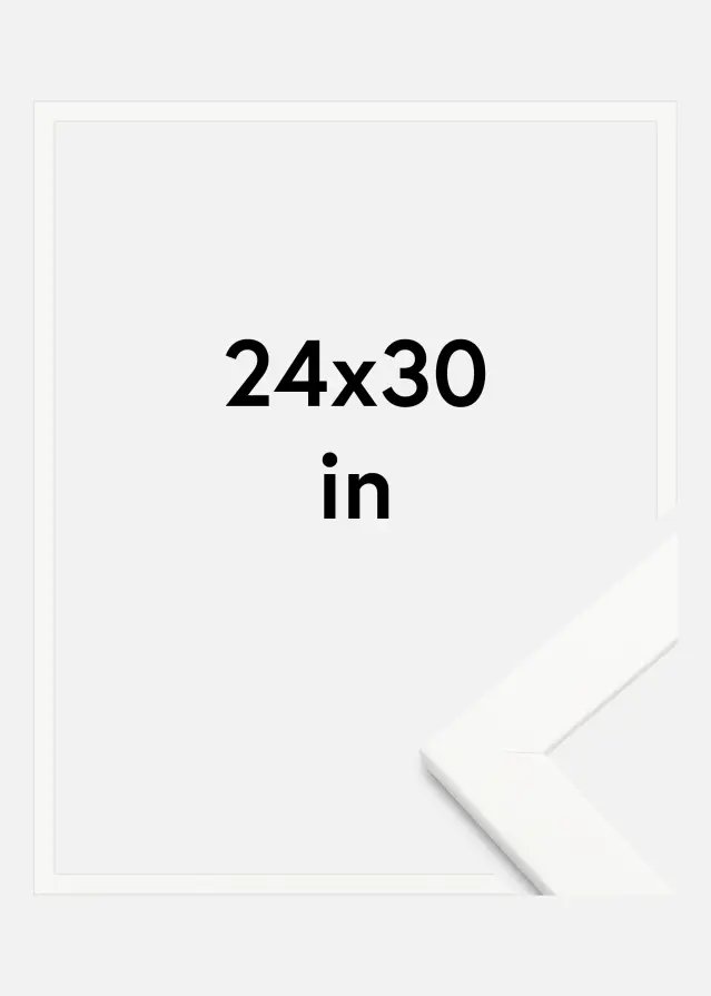 Artlink Rahmen Trendline Acrylglas Weiß 24x30 inches (60,96x76,2 cm)