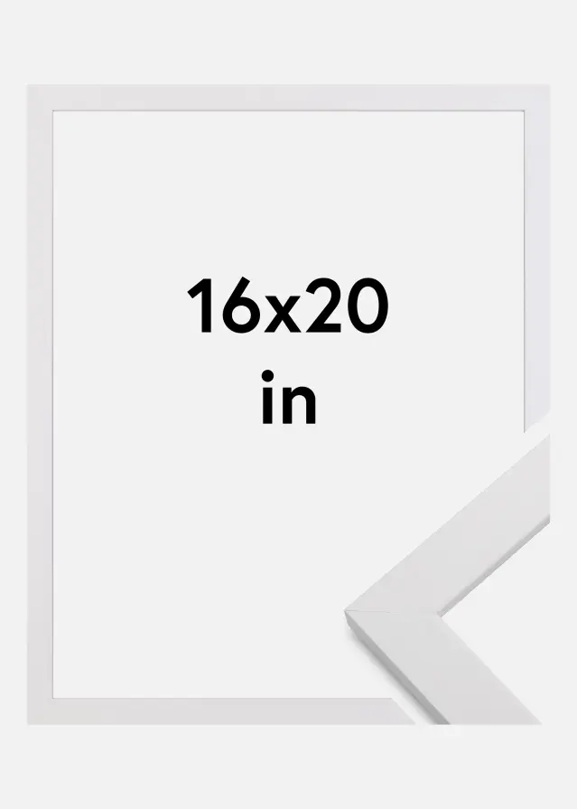 Galleri 1 Rahmen White Wood 16x20 inches (40,64x50,8 cm)