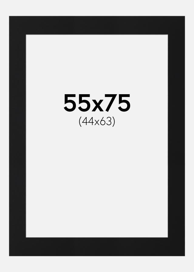 Artlink Passepartout Schwarz Standard (weißer Kern) 55x75 cm (44x63)