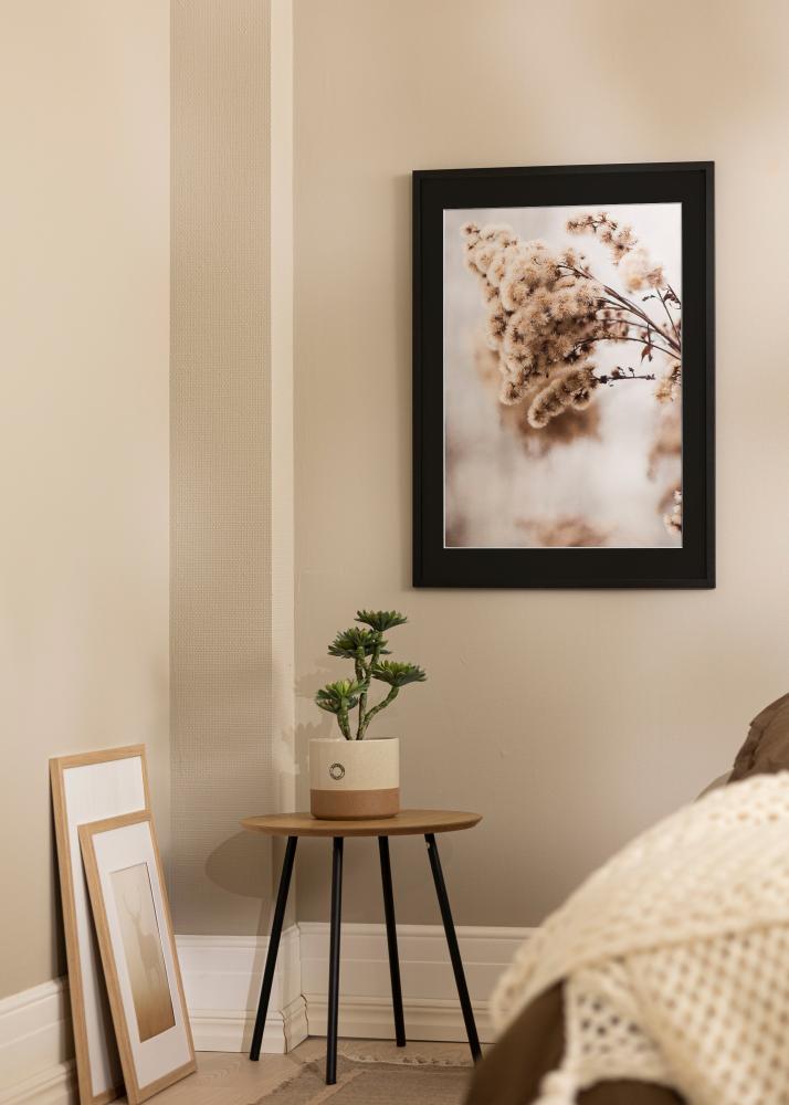 Ram med passepartou Rahmen Trendy Schwarz 20x30 cm - Passepartout Schwarz 10x20 cm