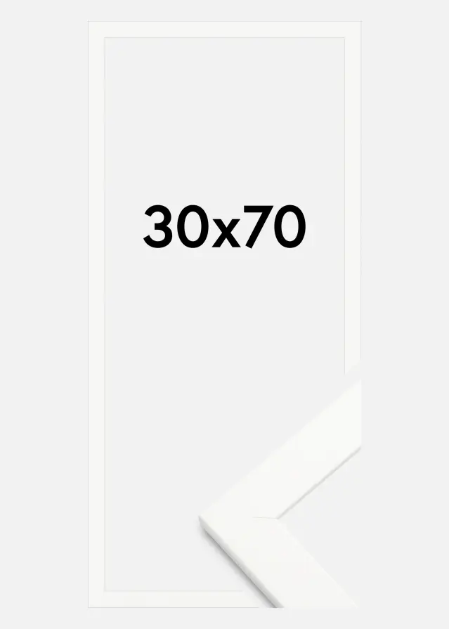 Artlink Rahmen Trendline Acrylglas Weiß 30x70 cm