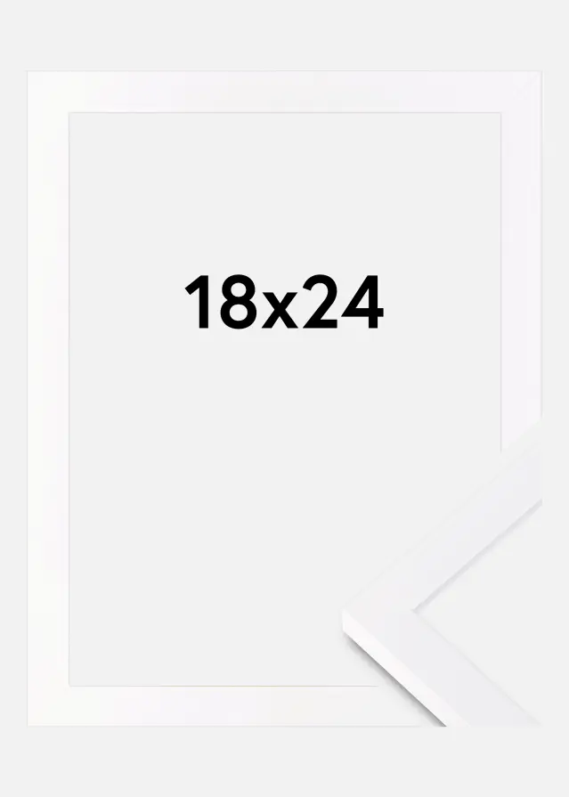 BGA Rahmen Selection Acrylglas Weiß 18x24 cm