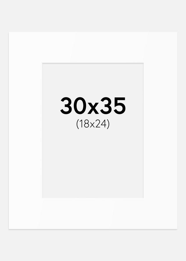 Artlink Passepartout Weiß Standard (weißer Kern) 30x35 cm (18x24)