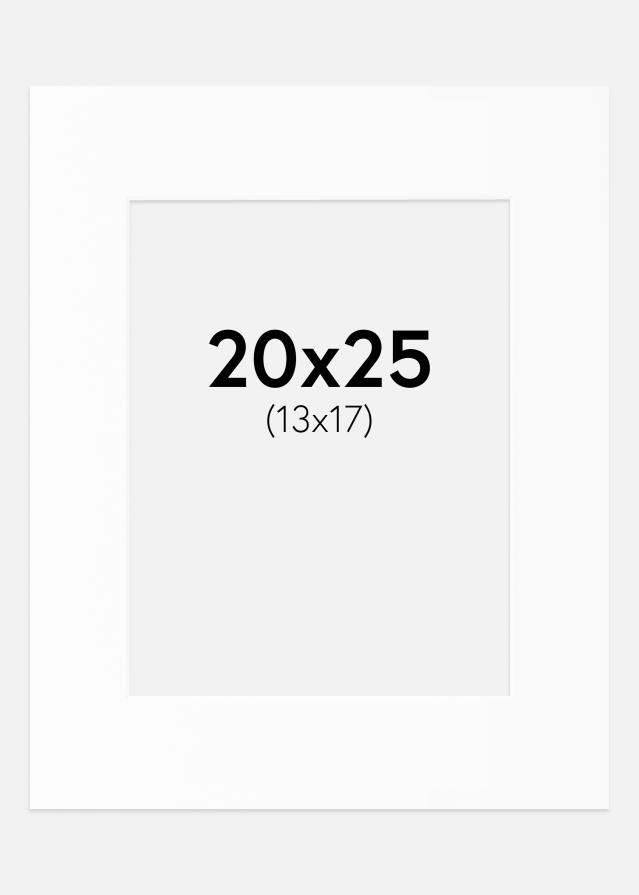 Artlink Passepartout Weiß Standard (weißer Kern) 20x25 cm (13x17)