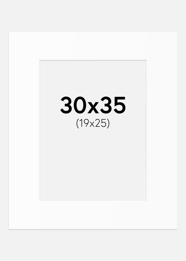 Artlink Passepartout Weiß Standard (weißer Kern) 30x35 cm (19x25)