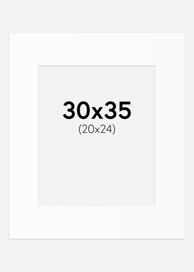 Artlink Passepartout Weiß Standard (weißer Kern) 30x35 cm (20x24)