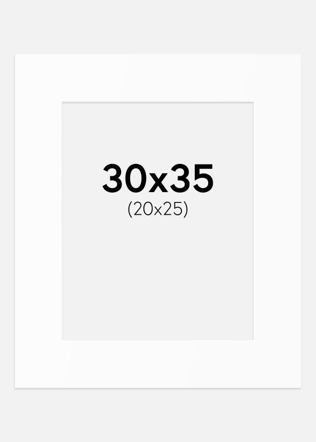 Artlink Passepartout Weiß Standard (weißer Kern) 30x35 cm (20x25)