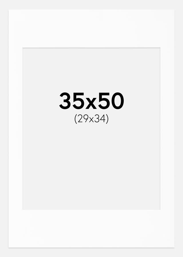 Artlink Passepartout Weiß Standard (weißer Kern) 35x50 cm (29x34)